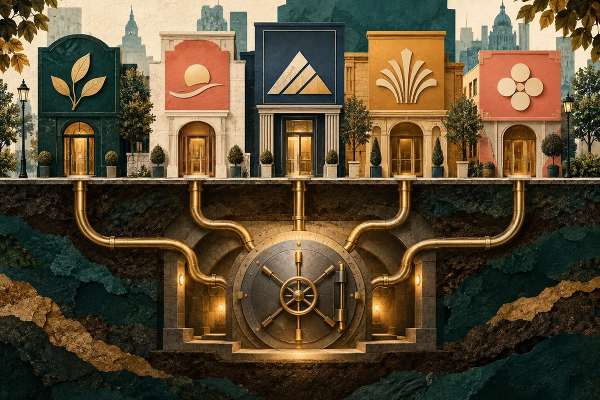 Conceptuele illustratie: De vergunning telt, niet het aantal logo’s